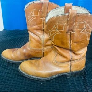 Men’s VTG Durango Leather Cowboy Boots 7.5D Western Rodeocore Rugged Outdoor